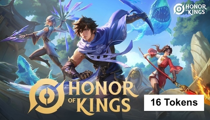 شراء Honor of Kings 16 Tokens بسرعه و بطريقة آمنة ومضمونة و بأرخص الاسعار | ايزي باي فور نت